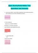 Basic Dysrhythmia - Relias Test | Questions and Answers Latest 2024 