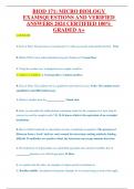 BIOD 171: MICRO BIOLOGY EXAMSQUESTIONS AND VERIFIED ANSWERS 2024 CERTIFIED 100% GRADED A+ BIOD 171: MICRO BIOLOGY EXAMSQUESTIONS AND VERIFIED ANSWERS 2024 CERTIFIED 100% GRADED A+ BIOD 171: MICRO BIOLOGY EXAMSQUESTIONS AND VERIFIED ANSWERS 2024 CERTIFIED 