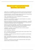 Interpersonal Communication Exam Questions And Answers