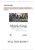 Test Bank for Marketing: Real People, Real Choices, 10th Edition by Michael R. Solomon, Greg W. Marshall and Elnora W. Stuart