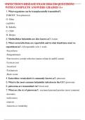 INFECTIOUS DISEASE EXAM 2024 230 QUESTIONS  WITH COMPLETE ANSWERS GRADED A+