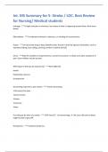 Int. MS Summary for 5- Stroke / LOC. Best Review for Nursing/ Medical students