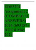 EDS3701 Assignment 2 (COMPLETE ANSWERS) 2024 (693157 - DUE 8 May 2024