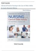 Test Bank For Advanced Practice Nursing in the Care of Older Adults 3rd Edition by Evelyn G. Kennedy-Malone, Laurie; Duffy