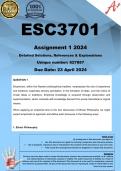ESC3701 Assignment 1 (COMPLETE ANSWERS) 2024 (627887) - DUE 23 April 2024
