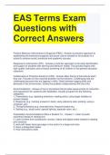 Bundle For  EAS Exam Questions with All Correct Answers