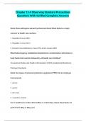 Chapter 15:4 Observing Standard Precautions Questions With Verified Complete Answers