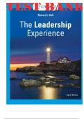 Test Bank for The leadership Experience 8th Edition by Richard Daft |  All Chapters | Complete Latest Guide.