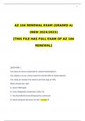 AZ 104 RENEWAL EXAM (GRADED A) (NEW 2024/2025) [THIS FILE HAS FULL EXAM OF AZ 104 RENEWAL]