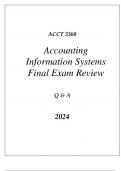 (WGU D217) ACCT 3360 ACCOUNTING INFORMATION SYSTEMS FINAL EXAM