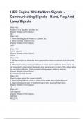 LIRR Engine Whistle/Horn Signals - Communicating Signals - Hand, Flag And Lamp Signals Questions & answers