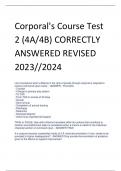 Corporal's Course Test  2 (4A/4B) CORRECTLY  ANSWERED REVISED  2023//2024