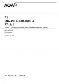 AS ENGLISH LITERATURE A 7711/1