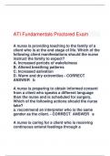 ATI Fundamentals Proctored Exam