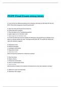 PEPP Final Exam 2024/2025