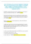 ANCC FNP 2024 ACTUAL EXAM VERSIONS 1 & 2(2 VERSIONS) WITH 400 REAL EXAM QUESTIONS AND CORRECT ANSWERS (100% CORRECT ANSWERS GRADED A+) ANCC FAMILY NURSE PRACTITIONER ACTUAL EXAMS BUNDLE 2024/2025 (NEW!!)