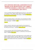 ATI CAPSTONE MED SURG ASSESSMENT EXAM  2024/2025 WITH 200 QUESTIONS AND CORRECT  ANSWERS GRADED A+/ MED SURG CAPSTONE  ATI ASSESSMENT 2024 (NEW!!)