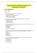 OpenStax Microbiology Chapter 1-26 Questions & Answers  Chapter 1: An Invisible World * = Correct answer Multiple Choice 1.	Which of the following is true of the microbial world? A.	All microbes are harmful. B.	Humans could survive without microbes. C.	Ma