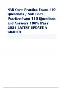 NAB Core Practice Exam 110 Questions / NAB Core Practice Exam 110 Questions and Answers 100% Pass 2024 LATEST UPDATE A GRADED 1. Which one of the following steps should be taken first in a risk management program? A. Purchasing of adequate insurance B. Co