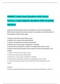 PHARM: Cardio Exam Questions with Correct Answers, Latest Updates Questions With Complete Solutions