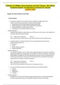 Testbank For Williams' Basic Nutrition And Diet Therapy, 16th Edition Complete Chapter 1-23 Questions & Answers.A+ Assured Updated 2024