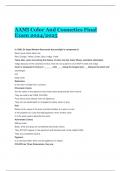 AAMI Color And Cosmetics Final Exam 2024/2025