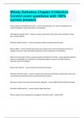 Milady Esthetics Chapter 5 Infection Control exam questions with 100% correct answers.