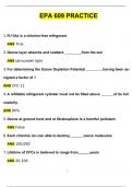 EPA Section 609 Practice Exam 20242025 Questions with 100% Correct Answers | Updated | Download to score A+