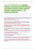 2024 AZ 305 PRACTICE TEST 1 DESIGNING MICROSOFT AZURE INFRASTRUCTURE QUESTIONS AND CORRECT DETAILED ANSWERS (VERIFIED ANSWERS) |ALREADY GRADED A+ NEW GENERATION HIGHSCORE