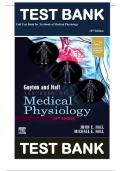 TEST BANK Guyton And Hall Textbook Of Medical Physiology 14th Edition (Complete ) Updated Version 2024