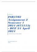  ISR3702 Assignment 2 Semester 1 2024 (675553) - DUE 24 April 2024