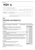 AS FURTHER MATHEMATICS Paper 1