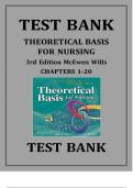 Test Bank - Theoretical Basis for Nursing 3rd Edition McEwen Wills