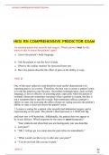 HESI RN COMPREHENSIVE PREDICTOR EXAM LATEST UPDATE