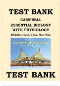 Campbell Essential Biology with Physiology 5th Edition by Eric Simon Test Bank