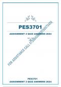 PES3701 ASSIGNMENT 2 QUIZ  ANSWERS 2024