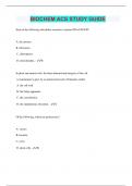 BIOCHEM ACS STUDY GUIDE