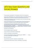 Bundle For  LAT Prep Exam Questions and Correct Answers