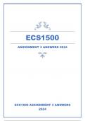 ECS1500 ASSIGNMENT 3  SEMESTER 1 ANSWERS 2024