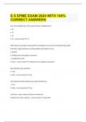 E-5 EPME EXAM 2024 WITH 100% CORRECT ANSWERS