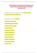 Delta Sigma Theta Interview Study Prep | Latest Version 2024 | Expert Verified | Ace the Test