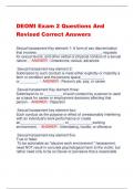 DEOMI Exam 2 Questions And  Revised Correct Answers