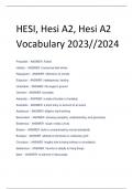 HESI, Hesi A2, Hesi A2  Vocabulary 2023//2024