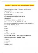 Chemistry Gas laws test review Latest Update