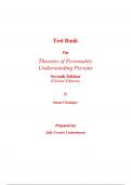 Test Bank for Theories of Personality Understanding Persons 7th Edition (Global Edition) By Susan Cloninger (All Chapters, 100% Original Verified, A+ Grade)