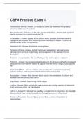 CSFA Practice Exam 1 with correct Answers