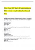 West Coast EMT Block #2 Exam Questions With Correct Complete Solutions Graded A++