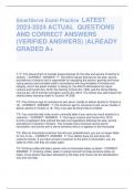 SmartServe Exam Practice LATEST  2023-2024 ACTUAL QUESTIONS  AND CORRECT ANSWERS  (VERIFIED ANSWERS) |ALREADY  GRADED A+