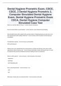 Dental Hygiene Prometric Exam, CSCE, CSCE, 2 Dental Hygiene Prometric 2, Computer Simulated Dental Hygiene Exam, Dental Hygiene Prometric Exam CDCA, Dental Hygiene Computer Simulated Case Test