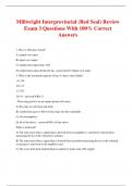 Millwright Interprovincial (Red Seal) Review Exam 3 Questions With 100% Correct Answers